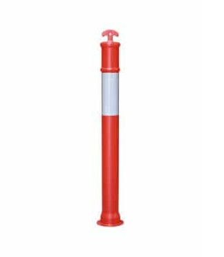 BOLLARD ORANGE C/W REFLECTIVE STRIP (BOLLARD ONLY NO BASE)